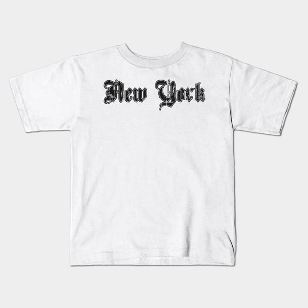 new york Kids T-Shirt by DeekayGrafx